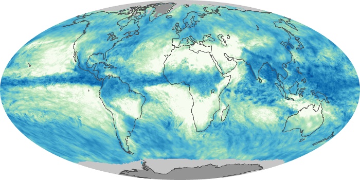 Global Map Total Rainfall Image 134
