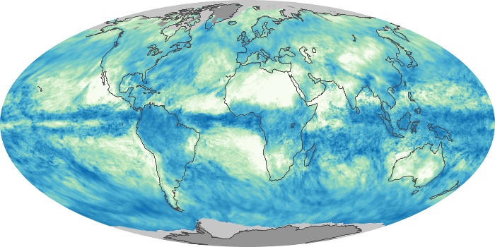 Global Map Total Rainfall Image 143