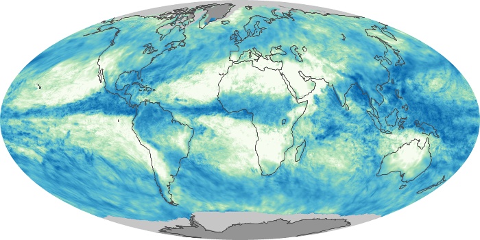 Global Map Total Rainfall Image 145