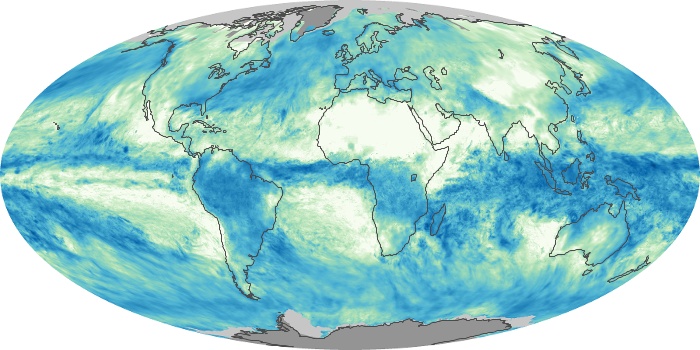 Global Map Total Rainfall Image 153