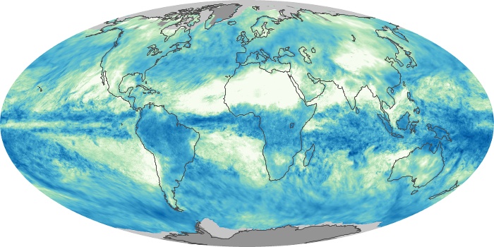 Global Map Total Rainfall Image 154