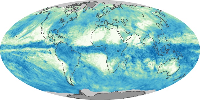 Global Map Total Rainfall Image 155