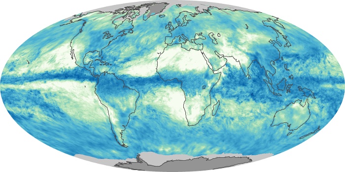 Global Map Total Rainfall Image 156