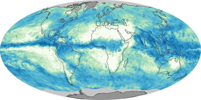 Global Map Total Rainfall Image 157