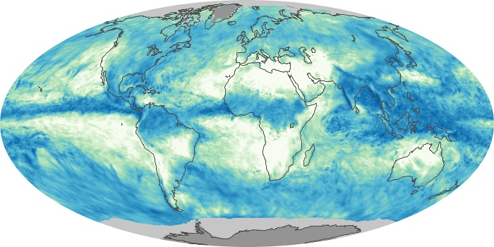 Global Map Total Rainfall Image 158