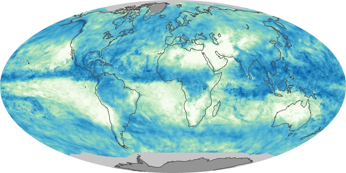 Global Map Total Rainfall Image 160