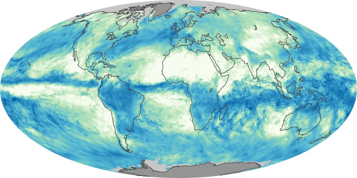 Global Map Total Rainfall Image 165