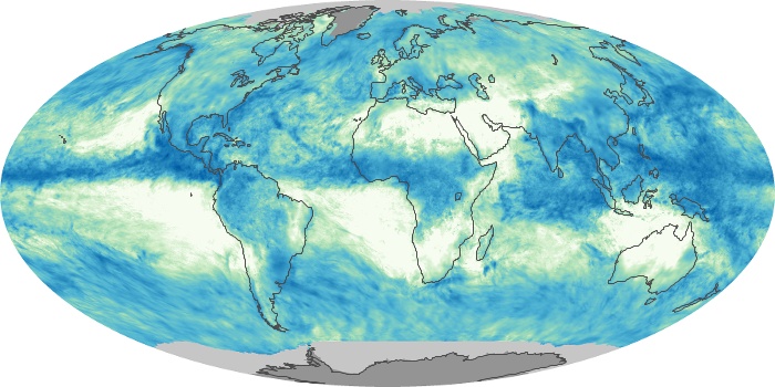 Global Map Total Rainfall Image 172