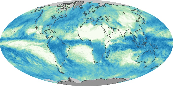 Global Map Total Rainfall Image 200