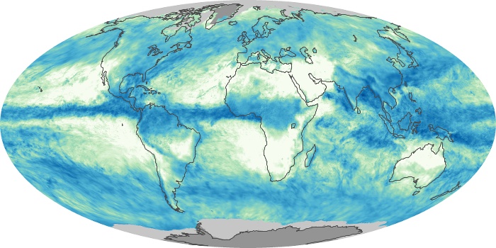 Global Map Total Rainfall Image 205