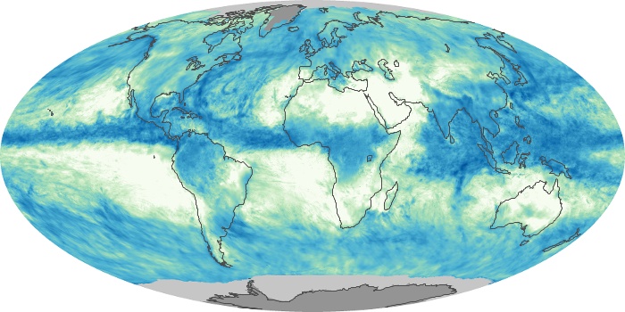 Global Map Total Rainfall Image 208