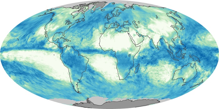 Global Map Total Rainfall Image 211
