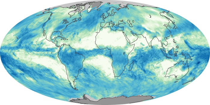Global Map Total Rainfall Image 225