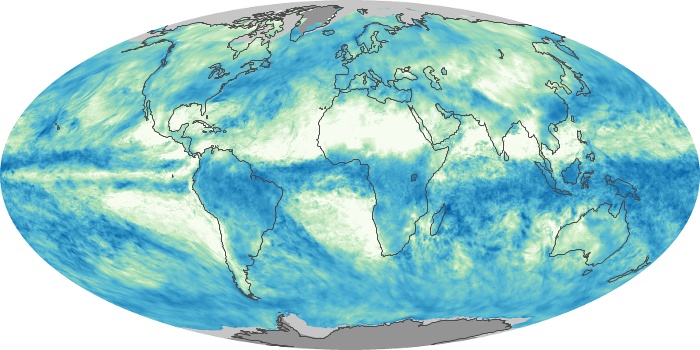 Global Map Total Rainfall Image 238