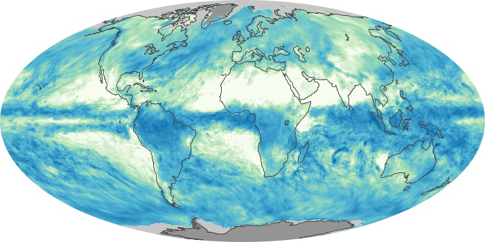 Global Map Total Rainfall Image 250