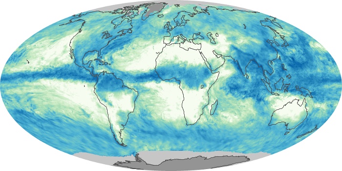 Global Map Total Rainfall Image 254