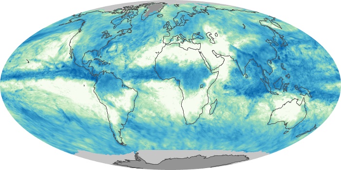 Global Map Total Rainfall Image 255
