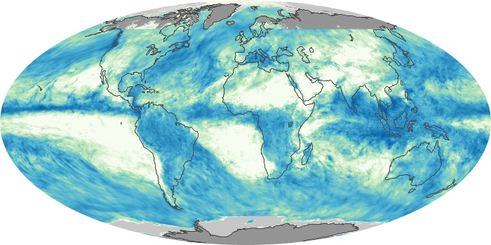 Global Map Total Rainfall Image 258