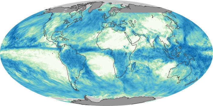 Global Map Total Rainfall Image 259