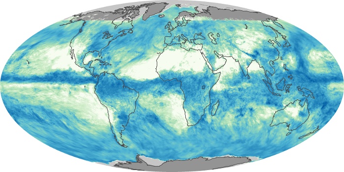 Global Map Total Rainfall Image 263
