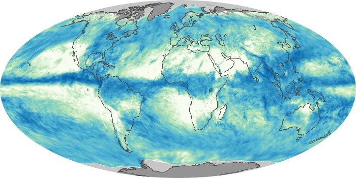 Global Map Total Rainfall Image 264