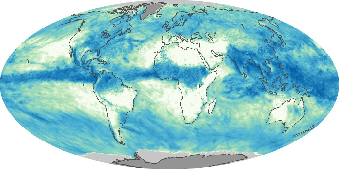 Global Map Total Rainfall Image 278