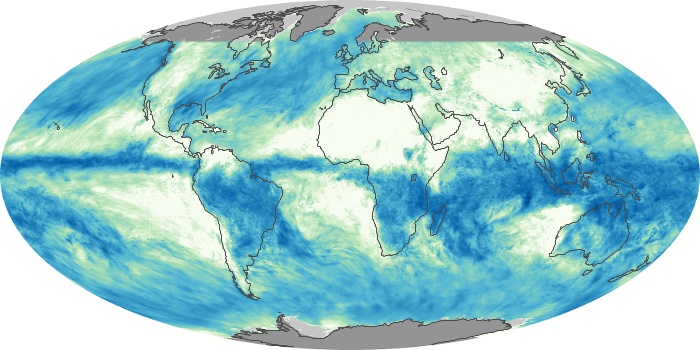 Global Map Total Rainfall Image 284