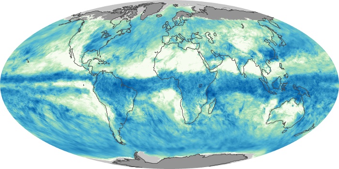 Global Map Total Rainfall Image 287