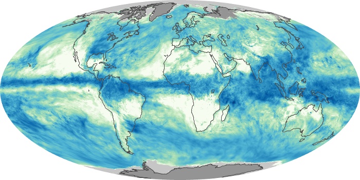 Global Map Total Rainfall Image 288