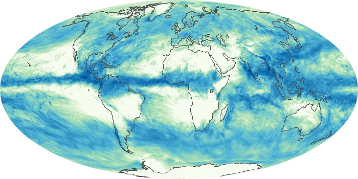 Global Map Total Rainfall Image 289