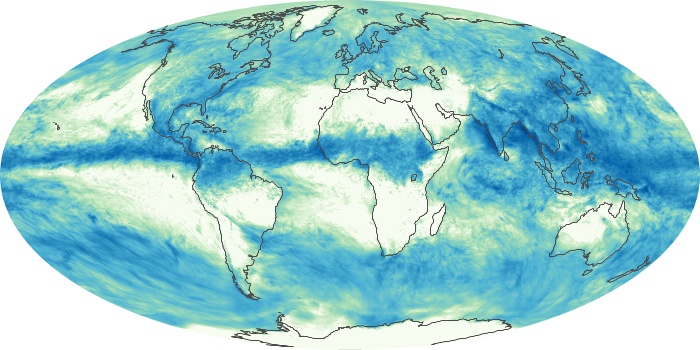 Global Map Total Rainfall Image 290