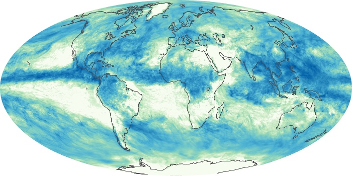 Global Map Total Rainfall Image 292