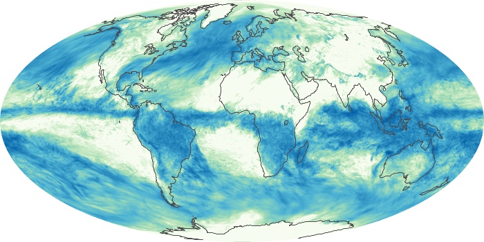 Global Map Total Rainfall Image 296