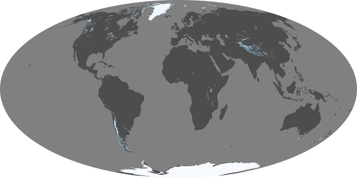 Global Map Snow Cover Image 5