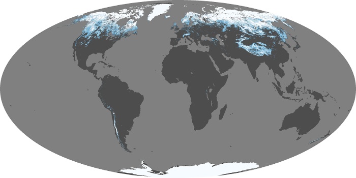 Global Map Snow Cover Image 4