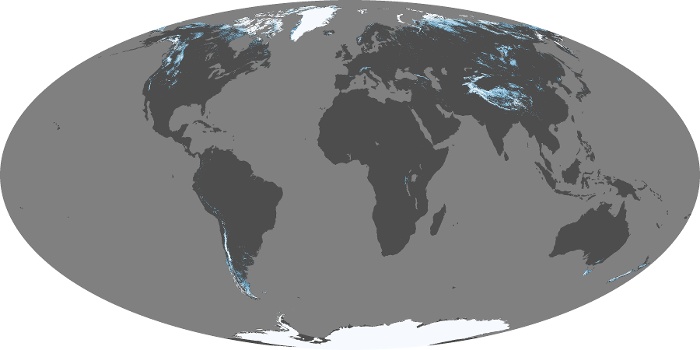 Global Map Snow Cover Image 40