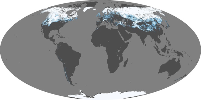 Global Map Snow Cover Image 45