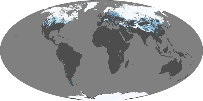 Global Map Snow Cover Image 85