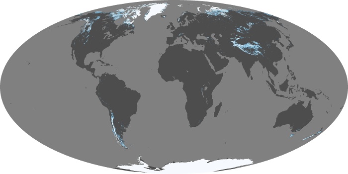 Global Map Snow Cover Image 12