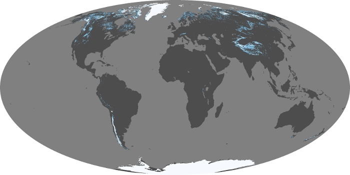 Global Map Snow Cover Image 91