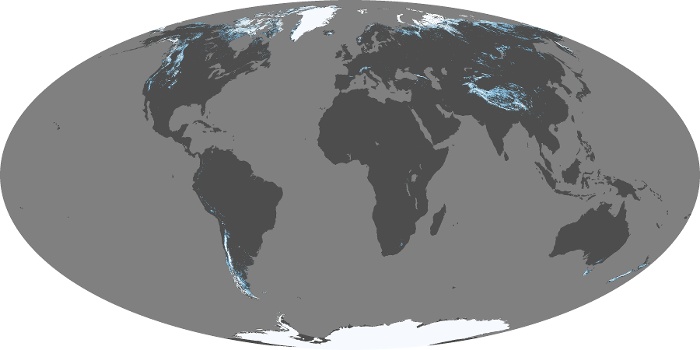 Global Map Snow Cover Image 100