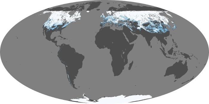 Global Map Snow Cover Image 118