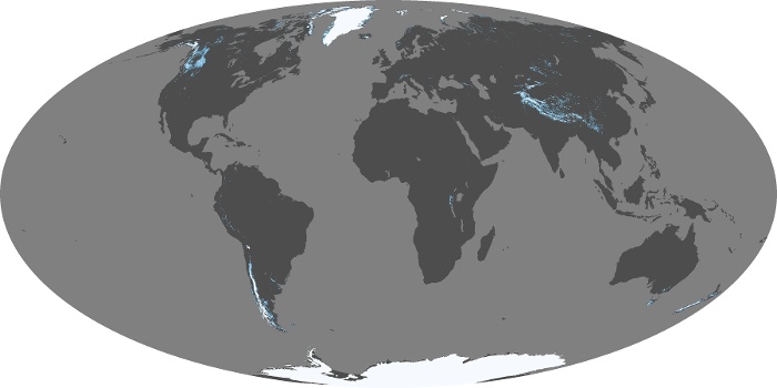 Global Map Snow Cover Image 50