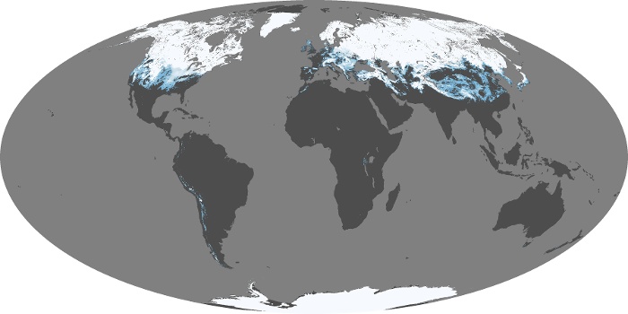 Global Map Snow Cover Image 132