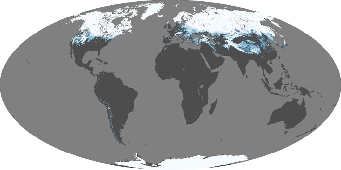 Global Map Snow Cover Image 105