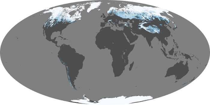 Global Map Snow Cover Image 134