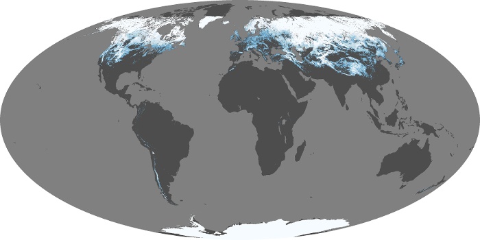 Global Map Snow Cover Image 83