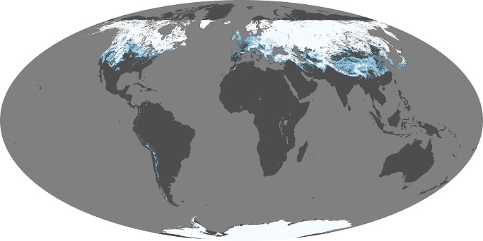 Global Map Snow Cover Image 85