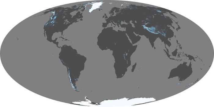 Global Map Snow Cover Image 92