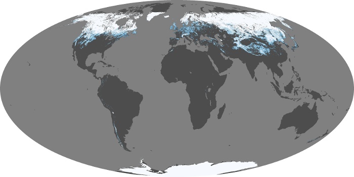 Global Map Snow Cover Image 77
